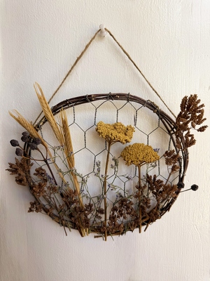 Dried Flower Hoop from Aladdin's Floral in Idaho Falls